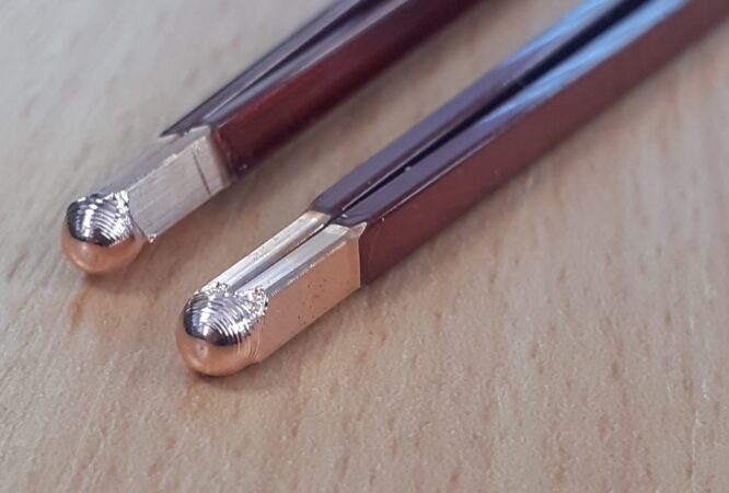 Copper hairpin welding for EV motor stators