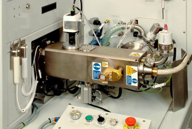 D60LN gun column with filament alignment system